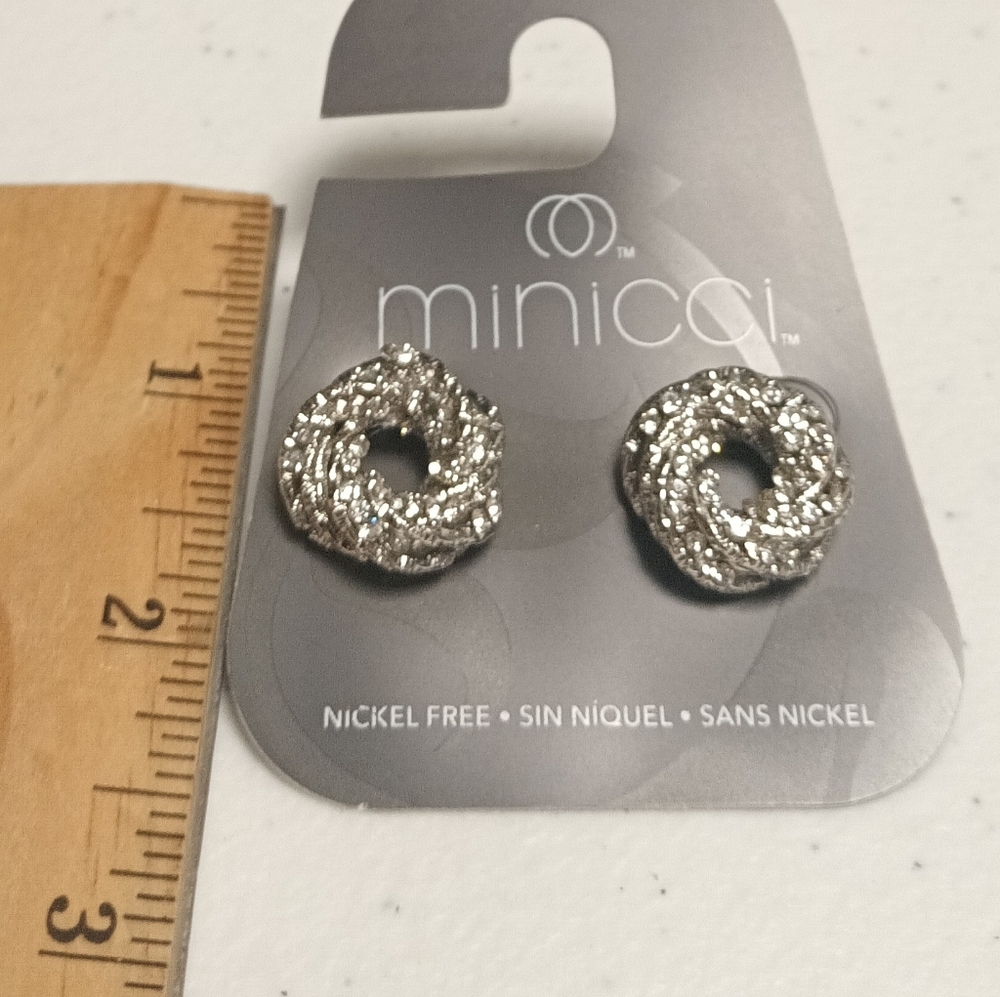MINICCI ROUND EARRINGS - Picture 3 of 4